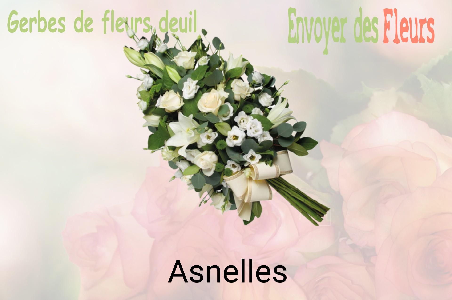 Gerbe de fleurs de deuil livrée à Asnelles